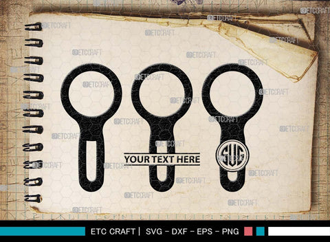 Magnifying Glass Monogram, Magnifying Glass Silhouette, Magnifying Glass SVG, Detective Svg, Spyglass Svg, Search Tool Svg, Investigation Svg, SB00521 SVG ETC Craft 