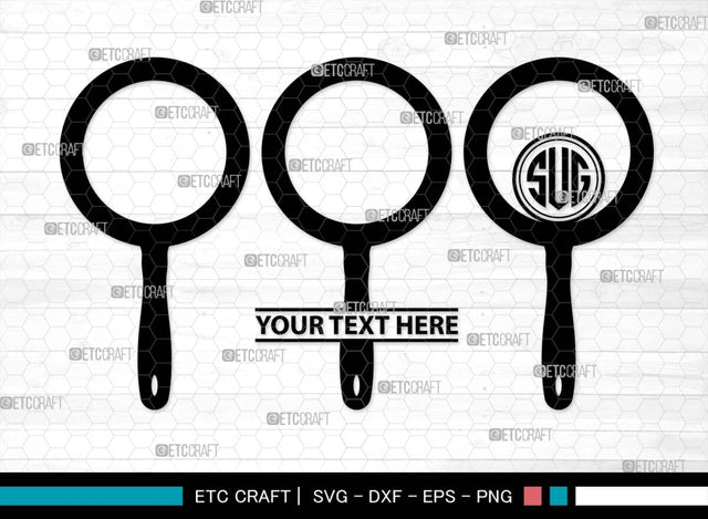 Magnifying Glass Monogram, Magnifying Glass Silhouette, Magnifying Glass SVG, Detective Svg, Spyglass Svg, Search Tool Svg, Investigation Svg, SB00521 SVG ETC Craft 