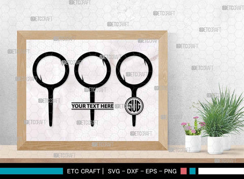 Magnifying Glass Monogram, Magnifying Glass Silhouette, Magnifying Glass SVG, Detective Svg, Spyglass Svg, Search Tool Svg, Investigation Svg, SB00521 SVG ETC Craft 