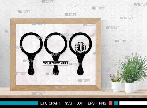 Magnifying Glass Monogram, Magnifying Glass Silhouette, Magnifying Glass SVG, Detective Svg, Spyglass Svg, Search Tool Svg, Investigation Svg, SB00521 SVG ETC Craft 