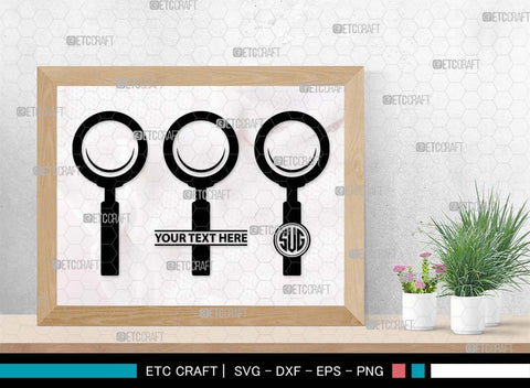 Magnifying Glass Monogram, Magnifying Glass Silhouette, Magnifying Glass SVG, Detective Svg, Spyglass Svg, Search Tool Svg, Investigation Svg, SB00521 SVG ETC Craft 
