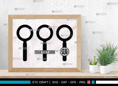Magnifying Glass Monogram, Magnifying Glass Silhouette, Magnifying Glass SVG, Detective Svg, Spyglass Svg, Search Tool Svg, Investigation Svg, SB00521 SVG ETC Craft 