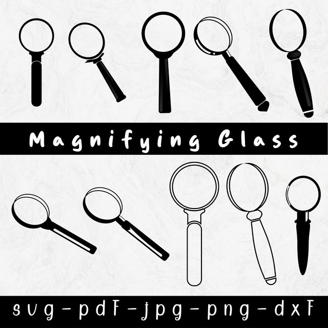 Magnifying Glass SVG, Magnifying Glass Clipart, True Crime Svg, Crime Investigation, Detective SVG, Crime SVG, Svg files for Cricut SVG SilaBerlin 