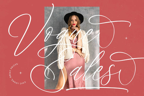 Magnolia Florale - Modern Calligraphy Font Letterena Studios 