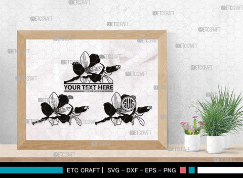 Magnolia Monogram, Magnolia Silhouette, Magnolia SVG, Flower Svg, Magnolia Branches Svg, Magnolia Wreath Svg, Floral Svg, SB00506 SVG ETC Craft 