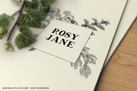 Magnolia Tree Rustic Serif Font Duo Font Beck McCormick 