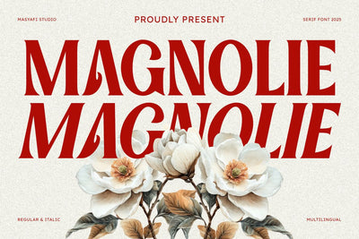 Magnolie - Vintage Serif Font Font Masyafi Studio 