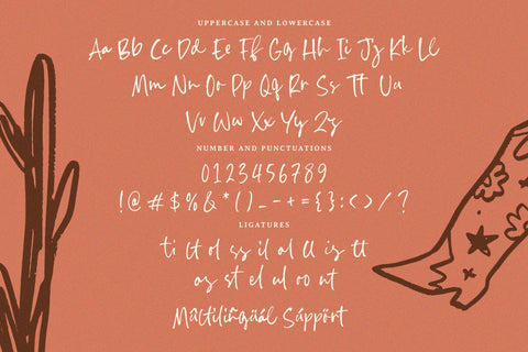 Magnoline Boutique - Rough Handwritten Font Font Timur type 