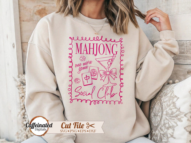 Mahjong Social Club SVG Caffeinated SVGs 