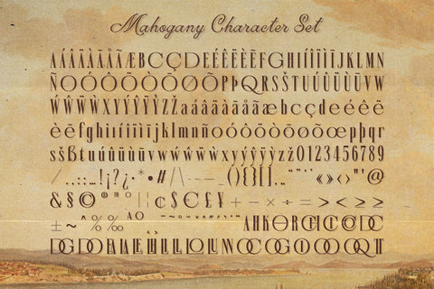 Mahogany - Vintage Ligature Serif Font studioalmeera 