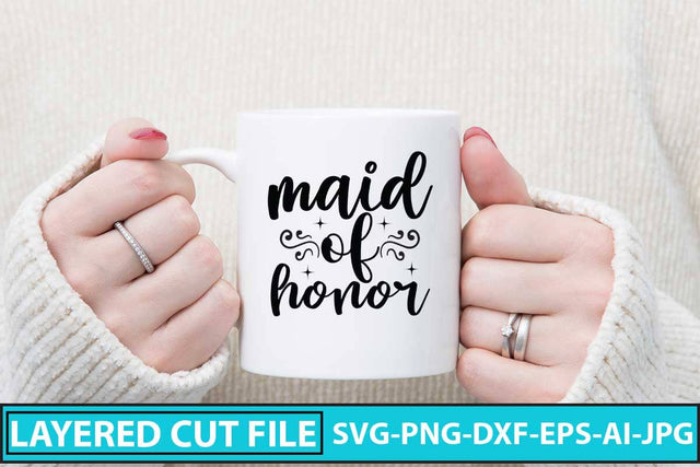 Maid of Honor SVG Cut File SVG Syaman 
