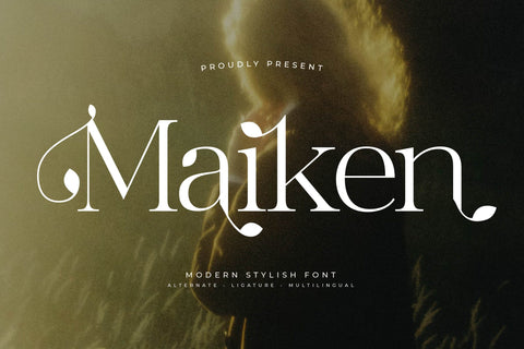 Maiken - Modern Stylish Font Font Letterena Studios 