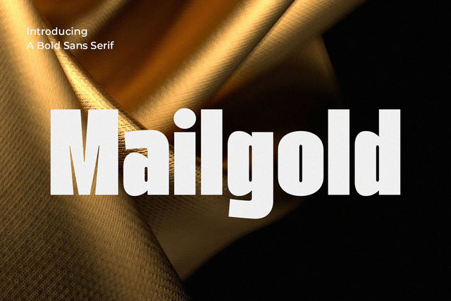 Mailgold - A Bold Sans Serif Font studioalmeera 