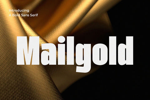 Mailgold - A Bold Sans Serif Font studioalmeera 