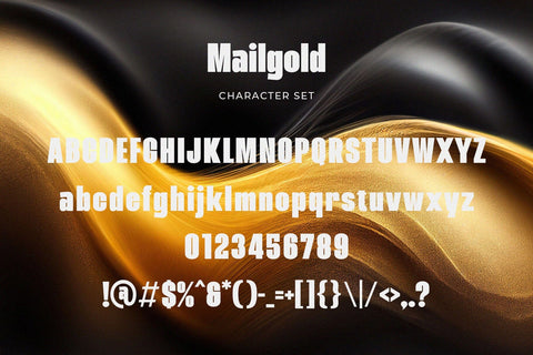 Mailgold - A Bold Sans Serif Font studioalmeera 