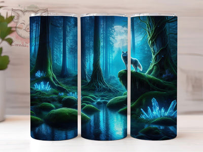 Majestic Arctic White Wolf Tumbler, Majestic Wolf Pattern, Arctic Wolf Design, 20Oz Sublimation Wrap, Snow Wolf Art, Mystic Wolf Texture, Tumbler Sublimation Sublimation Lara' s Designs 