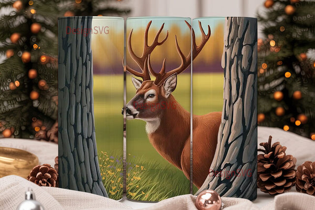 Majestic Buck 20oz Tumbler Wrap Sublimation DesignSVG 