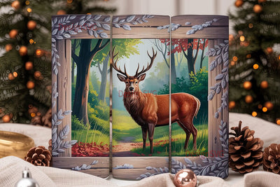 Majestic Deer 20oz Tumbler Wrap Sublimation DesignSVG 