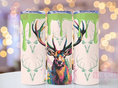 Majestic Deer Hunting 20oz Tumbler, Majestic Deer, Tumbler Wrap, Sublimation Design, 20oz Tumbler, Outdoor Theme, Wildlife Art Sublimation SvggirlplusArt 
