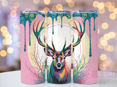 Majestic Deer Hunting 20oz Tumbler, Majestic Deer, Tumbler Wrap, Sublimation Design, 20oz Tumbler, Outdoor Theme, Wildlife Art Sublimation SvggirlplusArt 