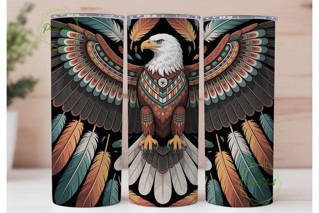 Majestic Eagle 20oz Tumbler Wrap Sublimation PixelChick 
