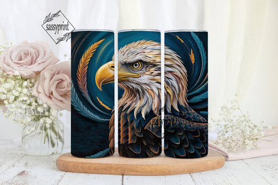 Majestic Eagle 20oz Tumbler Wrap Sublimation sassyprint 