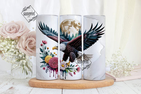 Majestic Eagle Tumbler Wrap Sublimation sassyprint 