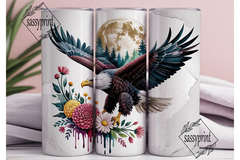 Majestic Eagle Tumbler Wrap Sublimation sassyprint 
