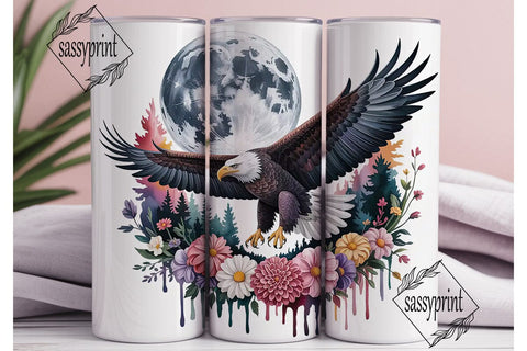 Majestic Eagle Tumbler Wrap Sublimation sassyprint 