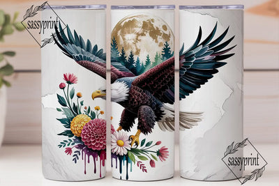 Majestic Eagle Tumbler Wrap Sublimation sassyprint 