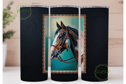 Majestic Horse 20oz Tumbler Design Sublimation PixelChick 