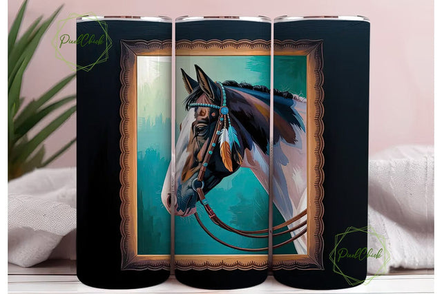 Majestic Horse 20oz Tumbler Design Sublimation PixelChick 