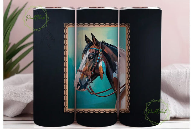 Majestic Horse 20oz Tumbler Design Sublimation PixelChick 