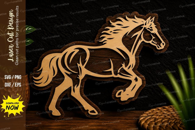 Majestic Horse Laser Cut Svg Design SVG Regulrcrative 