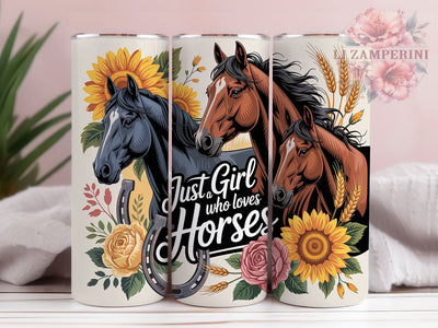 Majestic Horse Rustic Charm 20oz Tumbler, Rustic Style, Majestic Horses, Flowing Manes, Soulful Eyes, 20oz Tumbler Wrap, Sublimation PNG Sublimation Li Zamperini 