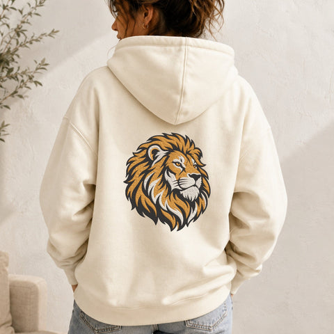 Majestic Lion Head Embroidery Design – Realistic Lion Machine Embroidery File, Wild Animal King Lion Face Design Embroidery/Applique DESIGNS PatternFeed8 
