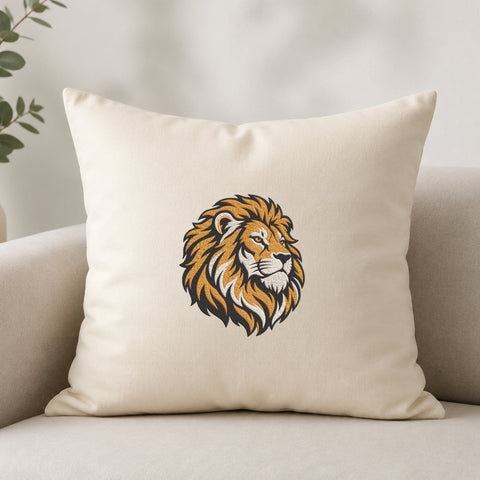 Majestic Lion Head Embroidery Design – Realistic Lion Machine Embroidery File, Wild Animal King Lion Face Design Embroidery/Applique DESIGNS PatternFeed8 