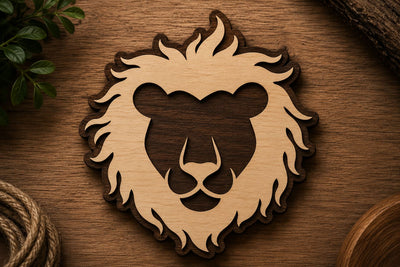 Majestic Lion Head Laser Cut Svg File Design SVG Regulrcrative 