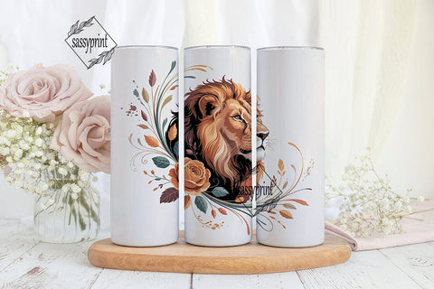 Majestic Lion Tumbler Wrap Sublimation sassyprint 