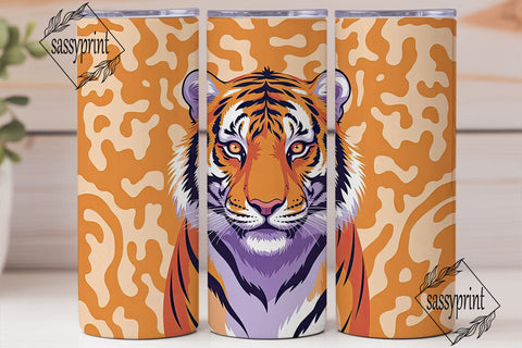 Majestic Tiger 20oz Tumbler Wrap Sublimation sassyprint 