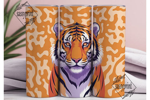 Majestic Tiger 20oz Tumbler Wrap Sublimation sassyprint 