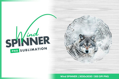 Majestic wolf portrait in a winter wonderland Sublimation Regulrcrative 