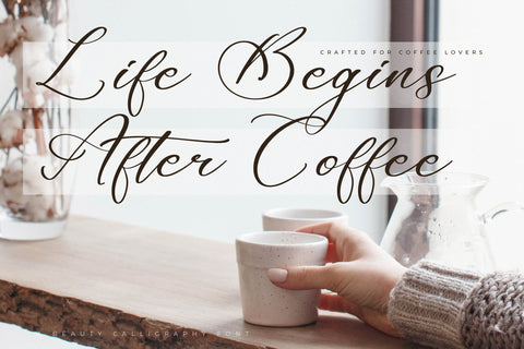 Majestican - Beauty Calligraphy Font Font Letterena Studios 