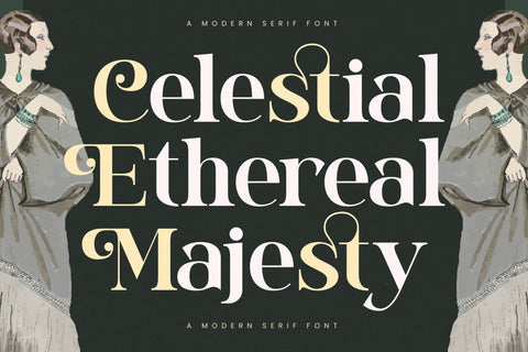 Majesty Goldera - Modern Serif Font Font Letterena Studios 