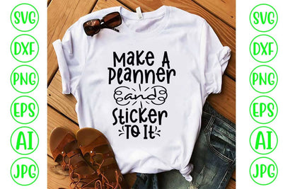 Make A Planner And Sticker To It SVG Cut File SVG Syaman 