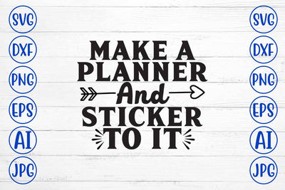 Make A Planner And Sticker To It SVG Design SVG Syaman 