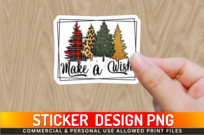 Make a wish Sticker Design Sublimation Regulrcrative 