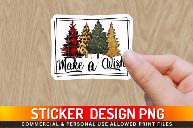 Make a wish Sticker Design Sublimation Regulrcrative 