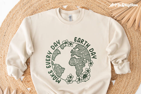 Make Every Day Earth Day Svg, Happy Earth Day Svg, Earth Day Svg, Save the Earth Svg SVG Artinrhythm shop 