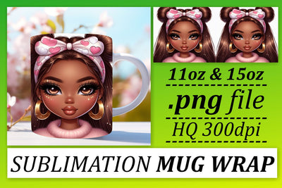 make every sip delightful! , Elegant wrap designs, Love Girl Sublimation afrosvg 
